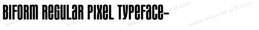 Biform Regular Pixel Typeface字体转换